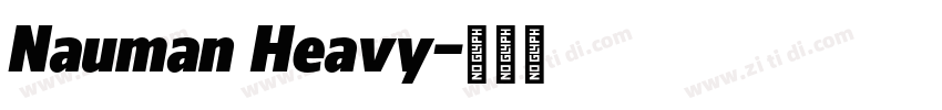 Nauman Heavy字体转换